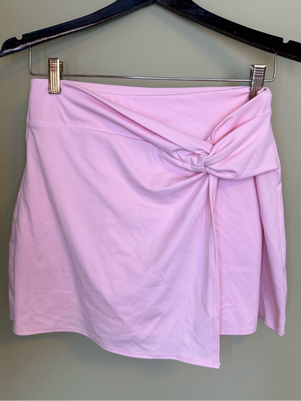 Pink Knot-Detail Women's Athletic Skort